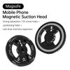 Universal Magnetic Phone Adapter With Cold Shoe Mount 1/4Inch Thread For Camera Tripod Bracket Aluminum Alloy Phone Holder