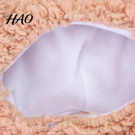 Cat Headwear Pet Headgear Cartoon Shape Super Soft Fastener Tape Non-Fading Ultra-Thick Dress Up Hat Polar Fleece Dog Winter Warm Decor Supplies Puppy