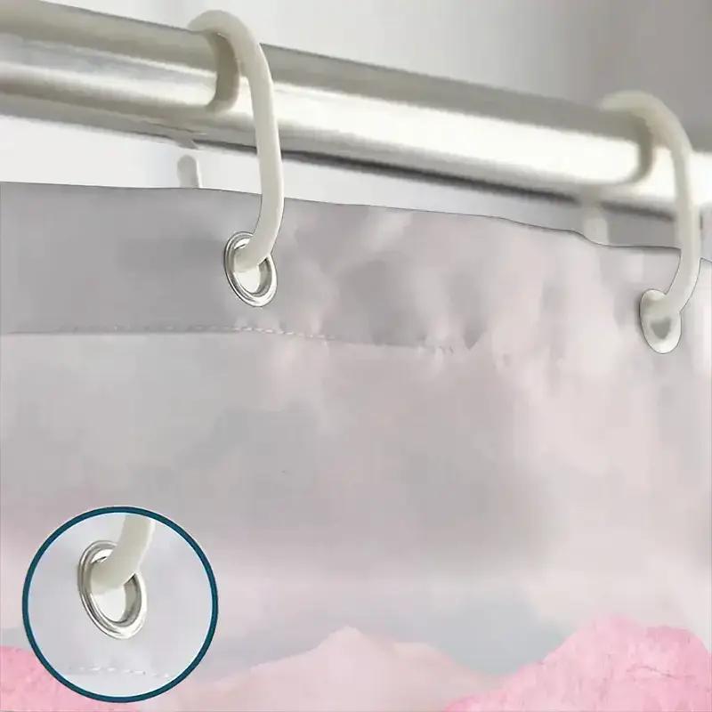1Pc Landscape Painting Bathroom Shower Curtain, Dreamy Forest Theme Valentine'S Day Decor With 12 Hooks, 70.87X70.87Inch Home D