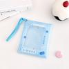 Transparent Doll Display Bag Colorful PVC Doll Carrying Case Dustproof Pouch with Lanyard Pendant Badge Storage Bag Supplies