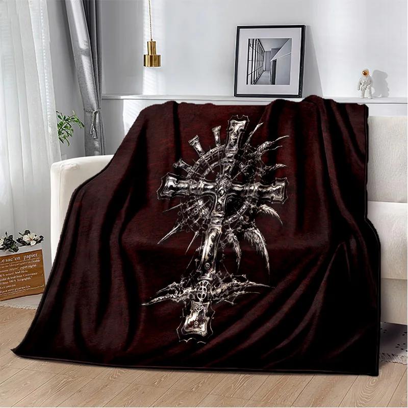 Holy Bible Cross Jesus Pray Soft Plush Blanket,Flannel Blanket Throw Blanket for Living Room Bedroom Bed Sofa Picnic Cover Kids