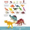 Dinosaur Toy Set For Kids Realistic Soft Rubber Animal Models Triceratops T-Rex Pterosaur Figures Ornament Doll Random Style