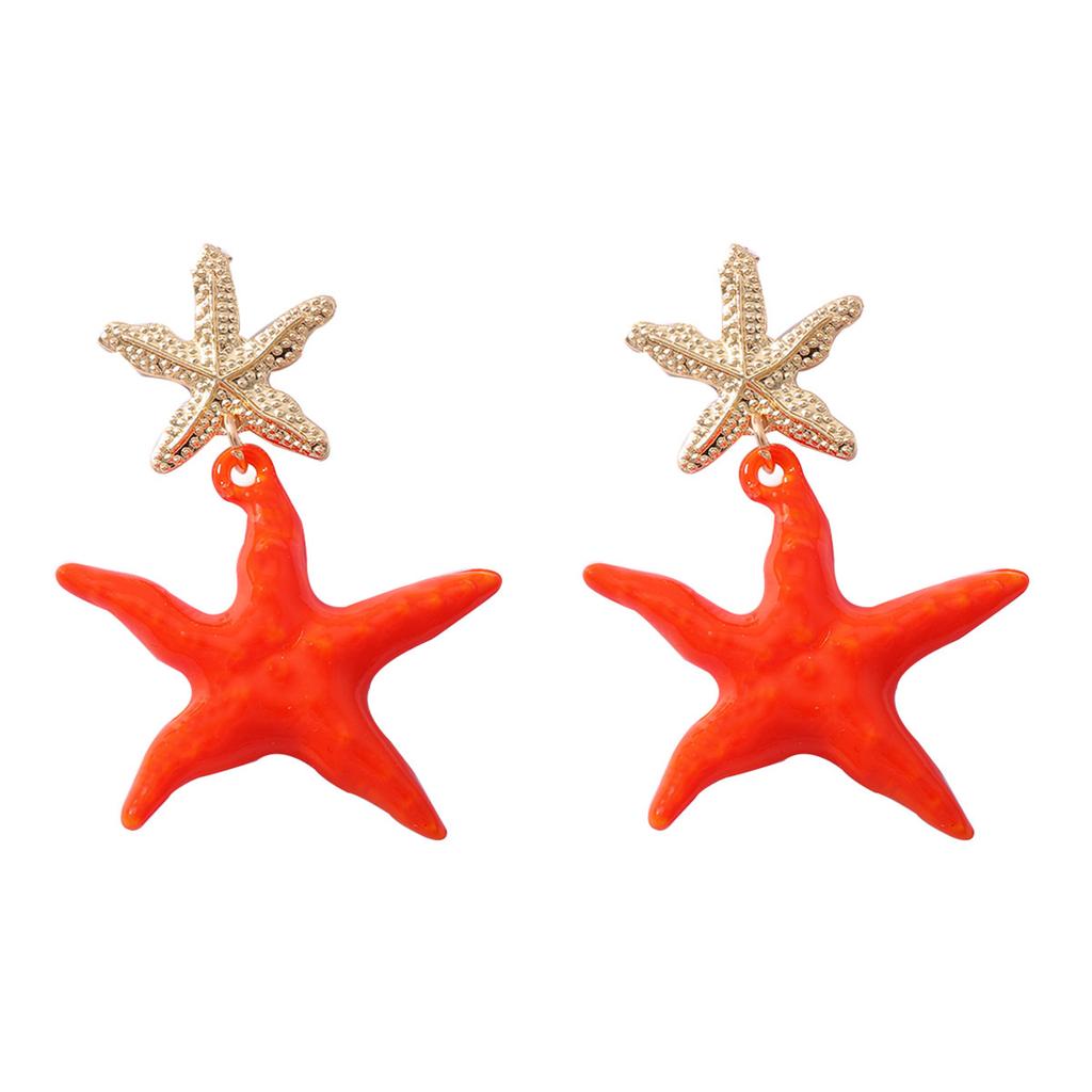 Summer Vitality, Tropical Style, Vivid Colors, Marine Life Earrings, Holiday Atmosphere, Women's Earrings