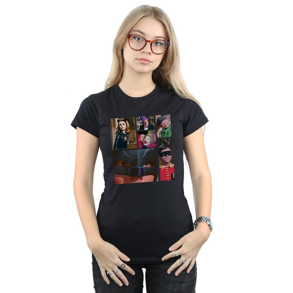 DC Comics Womens/Ladies Batman TV Series Class Photo Cotton T-Shirt