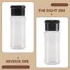 ABWR-50Pcs Plastic Spice Jars With Shaker Lids Spice Containers Plastic Spice Bottles Seasoning Shaker Jars 3.3Oz/100Ml