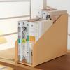 Simple Plastic Bookends Double Layer Solid Color Book Stand Large Capacity File Storage Shelf Student Supplies