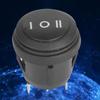 5PCS Black Color Round Rocker Switch 3 Pin SPDT Switch Durable SPST Switch  Marine