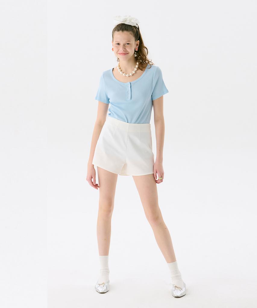 Jun Jun Space Pattern Shorts_White