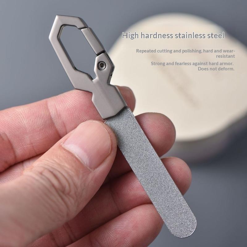 Heavy Duty Double Sided Nail File Coarse Fine Grinding Surfaces Stainless Steel Manicure Pedicure Tool For Thick Hard Nail