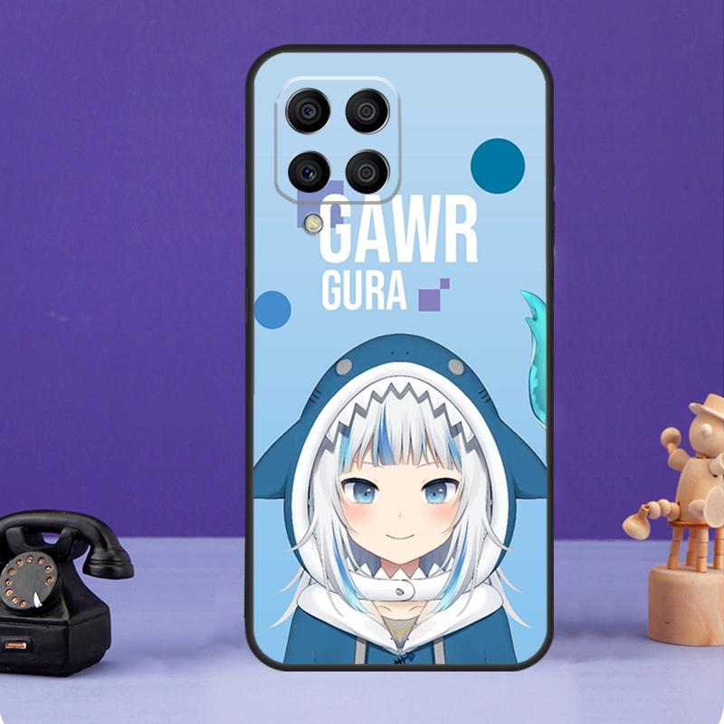 Gawr Gura Hololive Anime Case For Samsung Galaxy M12 M32 M52 M55 M13 M33 M53 M14 M34 M54 M20 M30s M31s M51 M31 M21