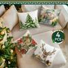 Watercolor Christmas Pillowcase Printed Polyester 40/45/50Cm Throw Pillowcover Decorative Sofa Cushion Pillowslip Home Decor