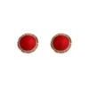 French Elegance, High-end Pearl Flash Diamond Stud Earrings, Personalized Design, Round Earrings, Temperament, Versatile Earrings.