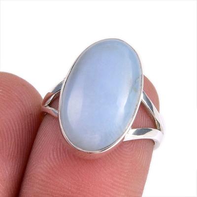 Natural Owyhee Opal Gemstone 925 Solid Sterling Silver Jewelry Ring Size 6 K9M64