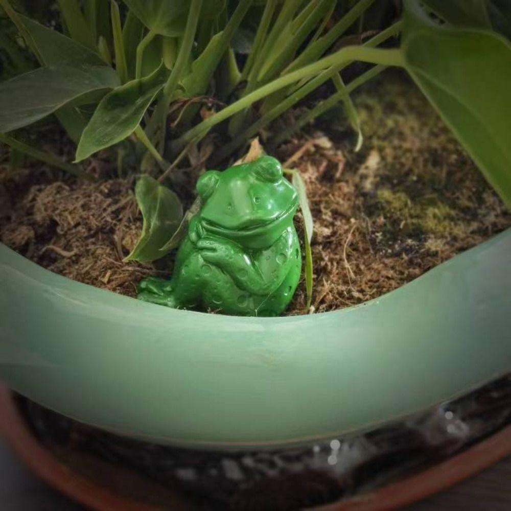 

Cartoon Garden Frog Ornament Resin Micro Landscape Decoration Frog Figurines Outdoor