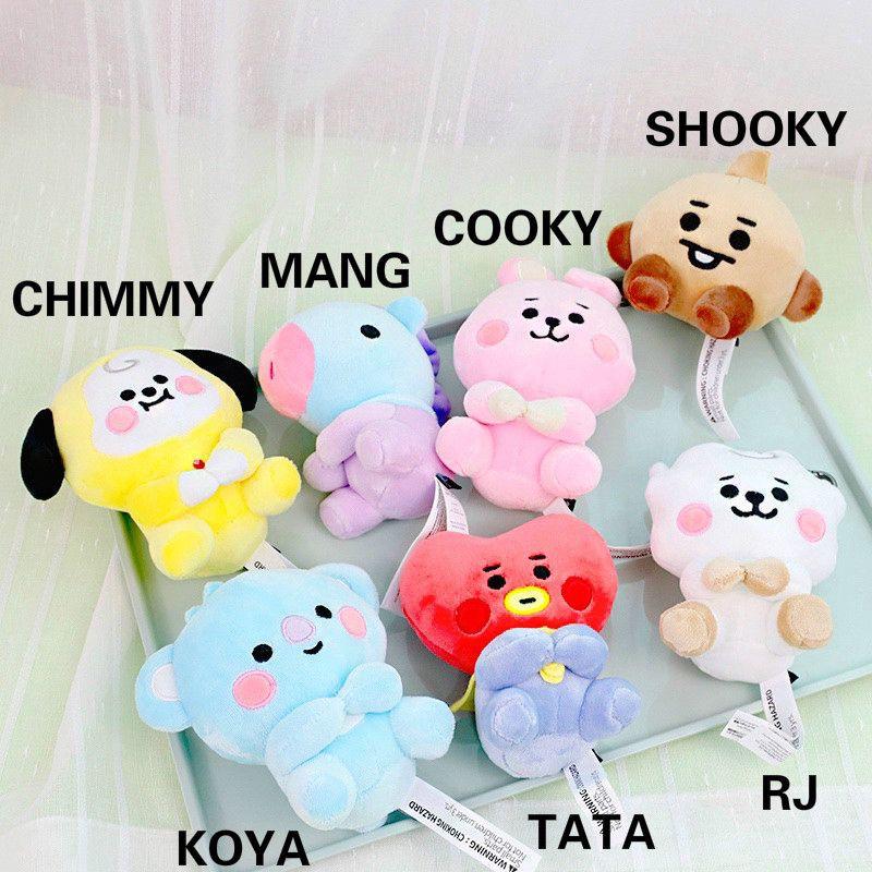 Kpop Bts Bt21 Seated Doll 20cm Baby Plush Toy Tata Cooky Chimmy Koya Mang Shooky