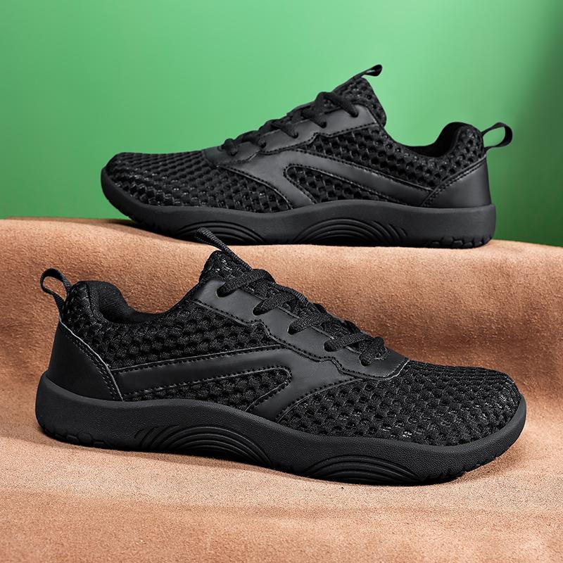 Men Barefoot Casual Flats Black Wide Head Driving Shoes White Sneakers Yoga Fitness Shoes Large Size