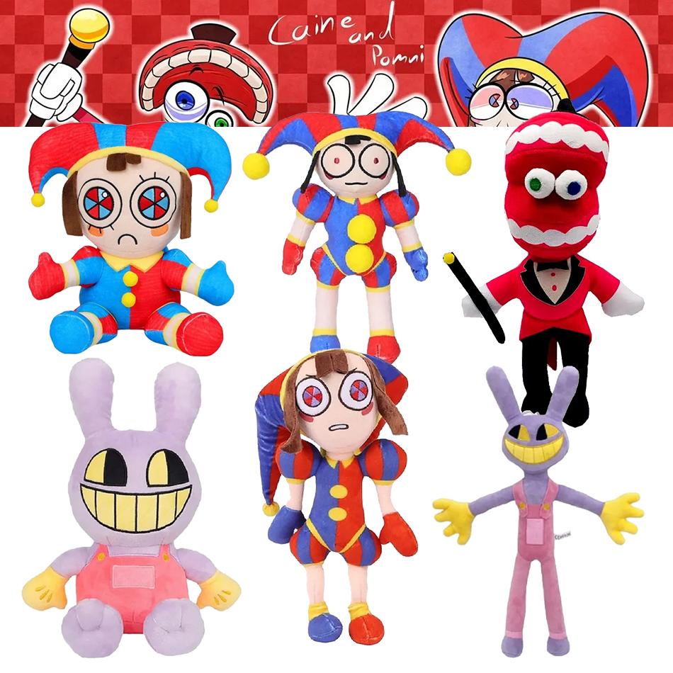 Bai Fen Bai Toys Unisex New Game Doll Plush The Amazing Digital Circus Cute Plush Toys Pomni And Jax Plushie Cartoon 6Styles Stuffed Dolls Toy Gifts