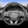 Leather Car Steering Wheel Cover for Hyundai I30 Tucson Ioniq N Grand I10 Elantra I30n I20 Ix35 Palisade Ix20 Kona Santa Fe