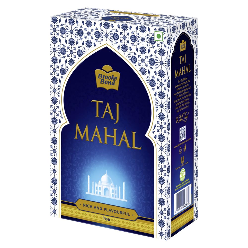 Taj Mahal South Tea Opakowanie 500 g | Bogata i Aromatyczna Herbata Chai - Premium Herbata Liściasta
