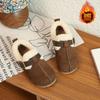 Childrens Thick Sole Buckle Snow Boots Girls Warm Cotton Shoes Winter Fur Boots