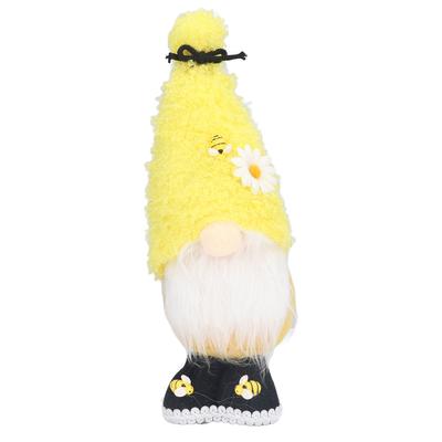 Gesichtspuppe Zartes Niedliches Maskottchen Plüsch Gnom mit Gelber Sonnenblume Gnompuppe für Ostern Hochzeit Geburtstag