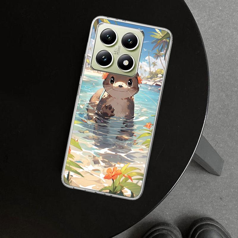 Animal Otter Cute Cartoon Phone Case Cover for Xiaomi Redmi Note 15 14 13 12 11 Pro Plus 14S 12S 11S 11T 11E 10S 10 Customized F