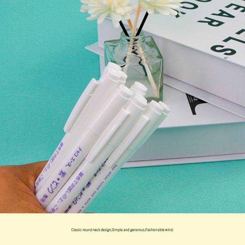 5/10pcs Erasable Disappearing Fabric Marking Pen Water Soluble Cross Stitches Pen DIY Craft Dressmaking Sewing Accessory