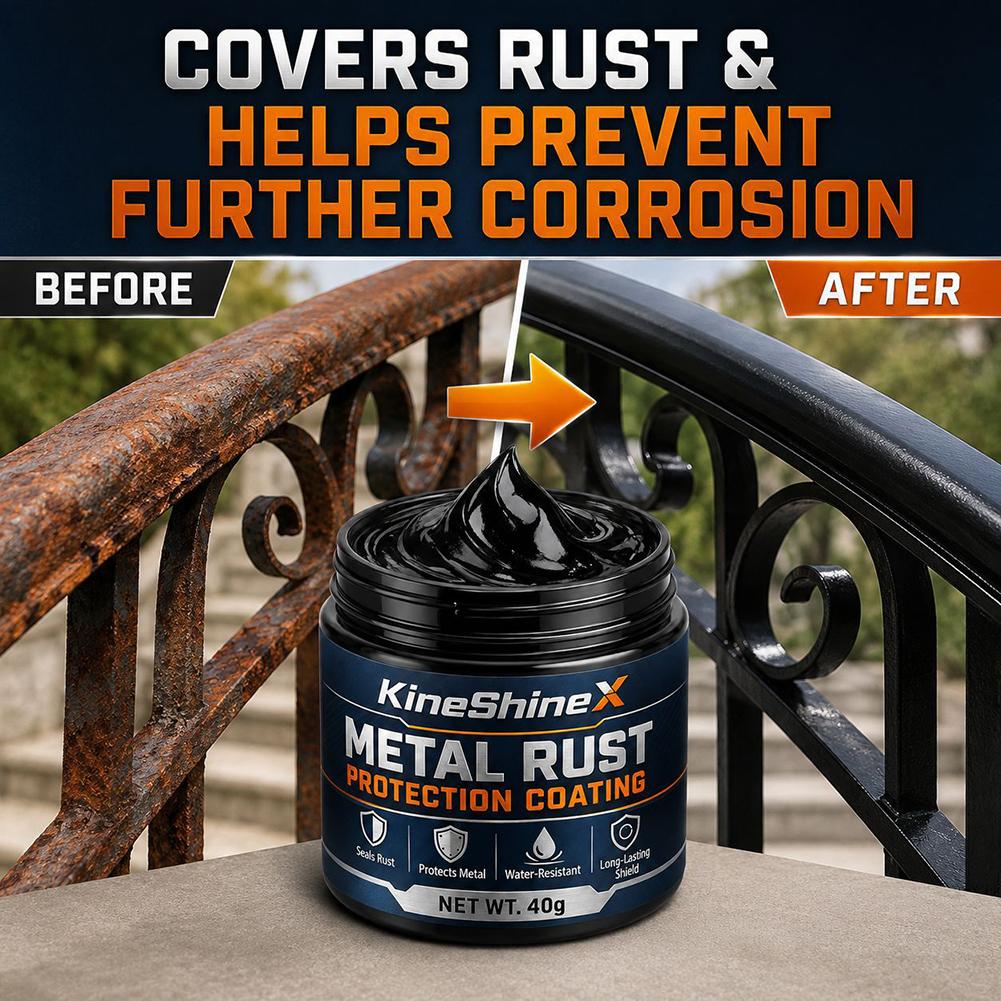 40ml Metal Rust Protection Black Repair Paste Car Black Rust Repair Paste Metal Protection Restoration Coating For Car