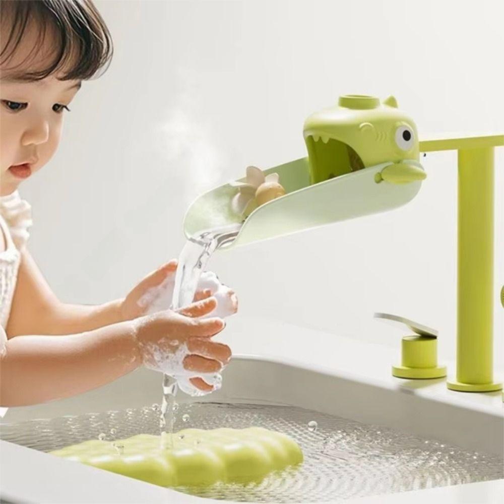 Temperature Sensitive Cartoon Hand Wash Helper Child Friendly Faucet Extension Adapter  Bathroom