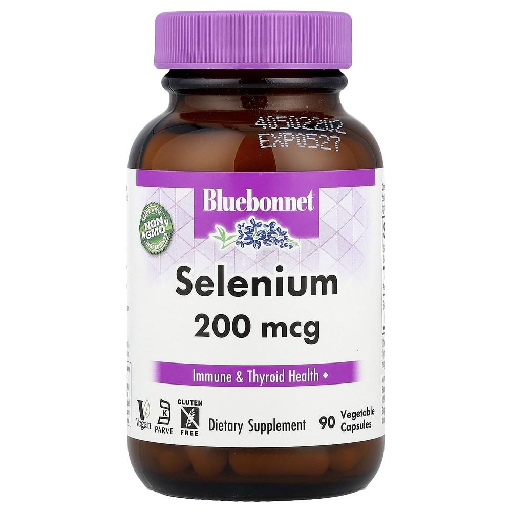 Bluebonnet Nutrition Selenium Selenomethionine 200mcg Veggie Capsules 90 Tablets