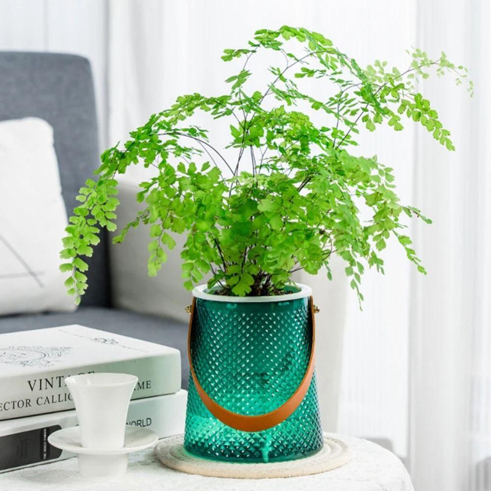 With Handle Lazy Plant Pot Self Watering Potted Flower Pot Durable Soil Flower Pot