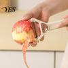 Extended Handle Peeler 3-in-1 Vegetable Peeler, Stainless Steel Ergonomic for Elderly, Anti-slip Manual Bottle Opener Sharp Blade Smooth Peeling Tool