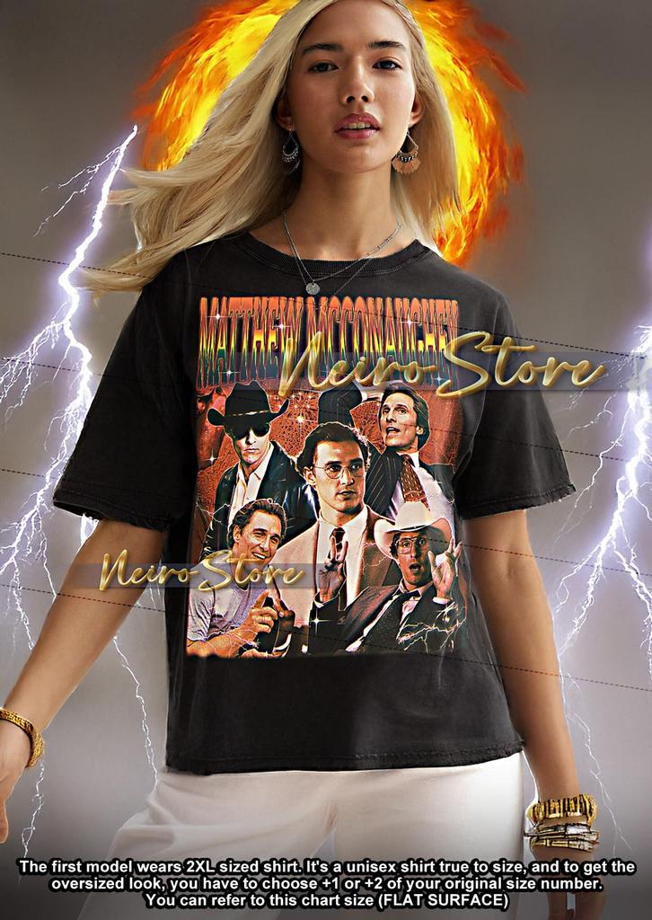 Matthew McConaughey 90s Tshirt, Matthew McConaughey Bootleg Tee, Matthew McConaughey Fan Tee