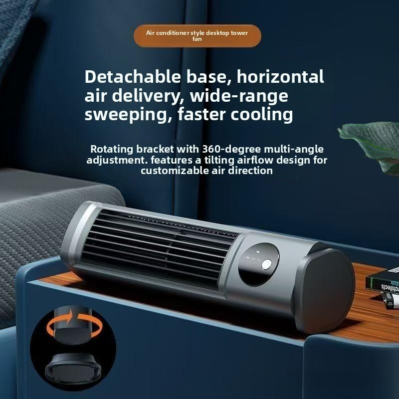 Electric Fan Tower Fan Desktop Bladeless Fan Desktop Dormitory Vertical Circulating Fan Household Appliances