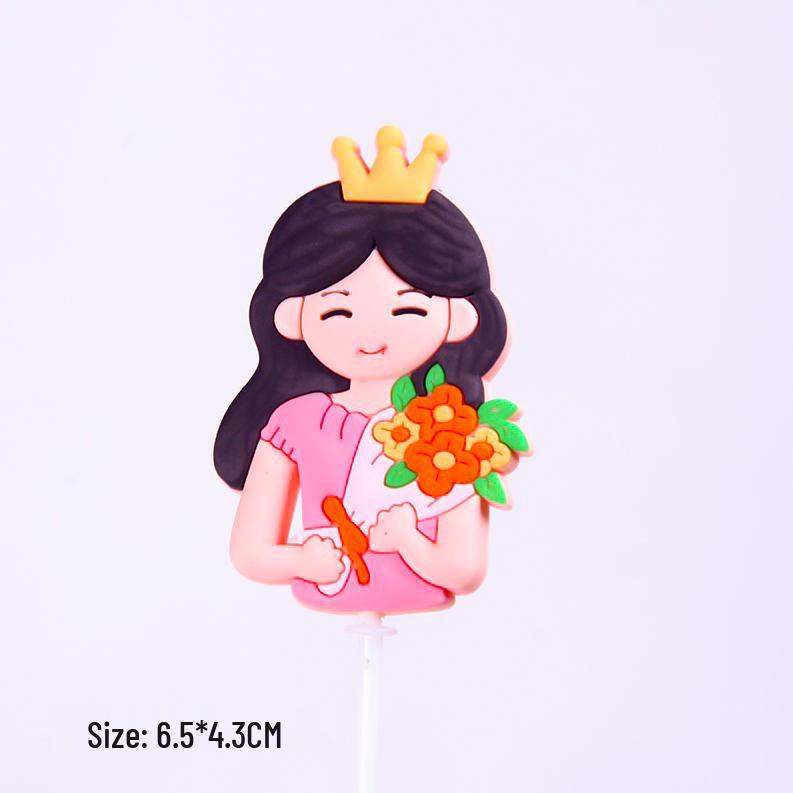 Mother's Day Cake Decor: Cute Mom & Bestie Ornaments - Internet Celebrity Duck Plug-in.