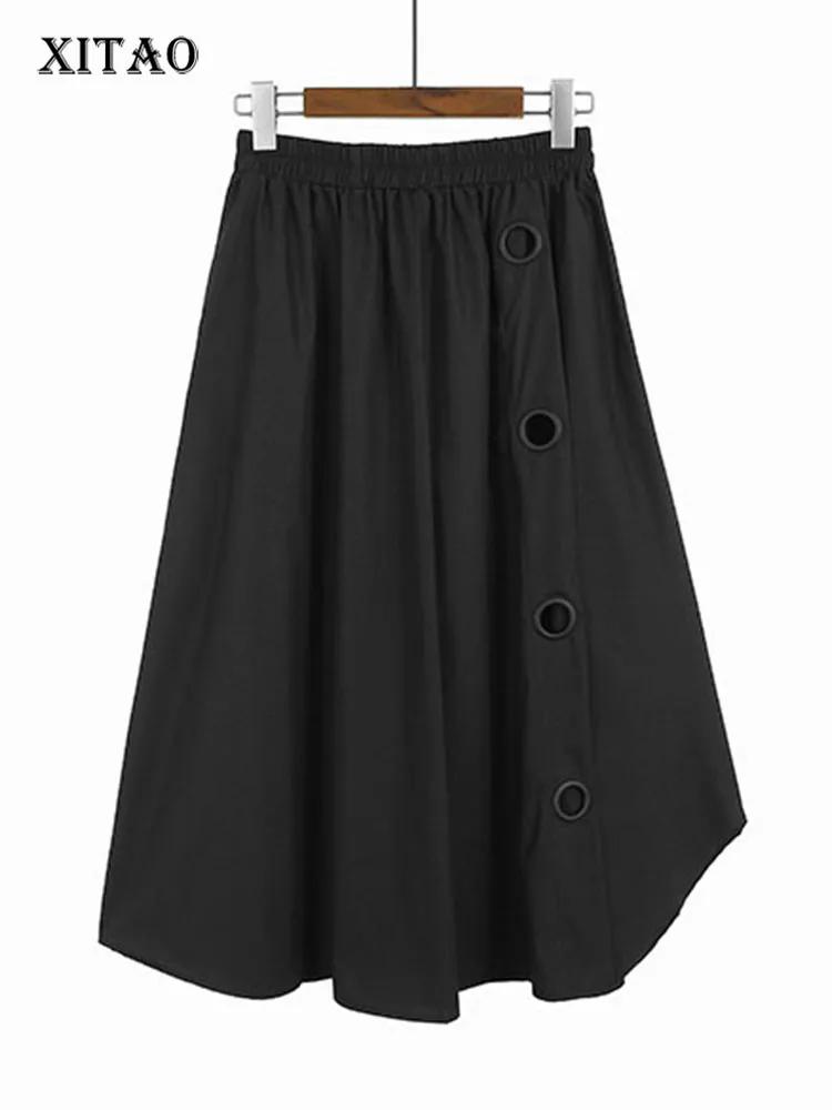 

XITAO Свободные женские широкие брюки с вырезами DMJ2243