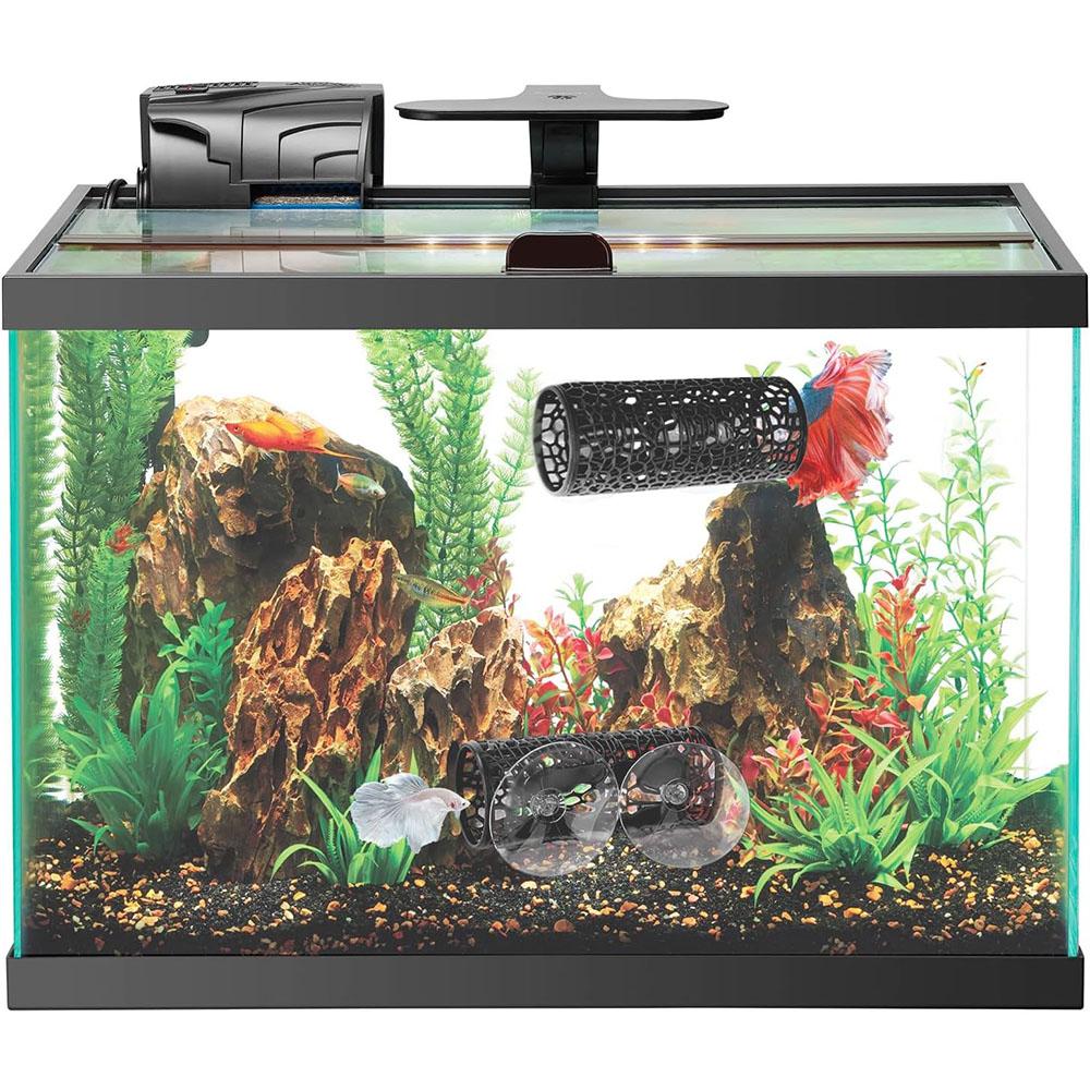 2pcs Betta Tunnel with Suction Cups Suitable for Small Fish and Shrimps