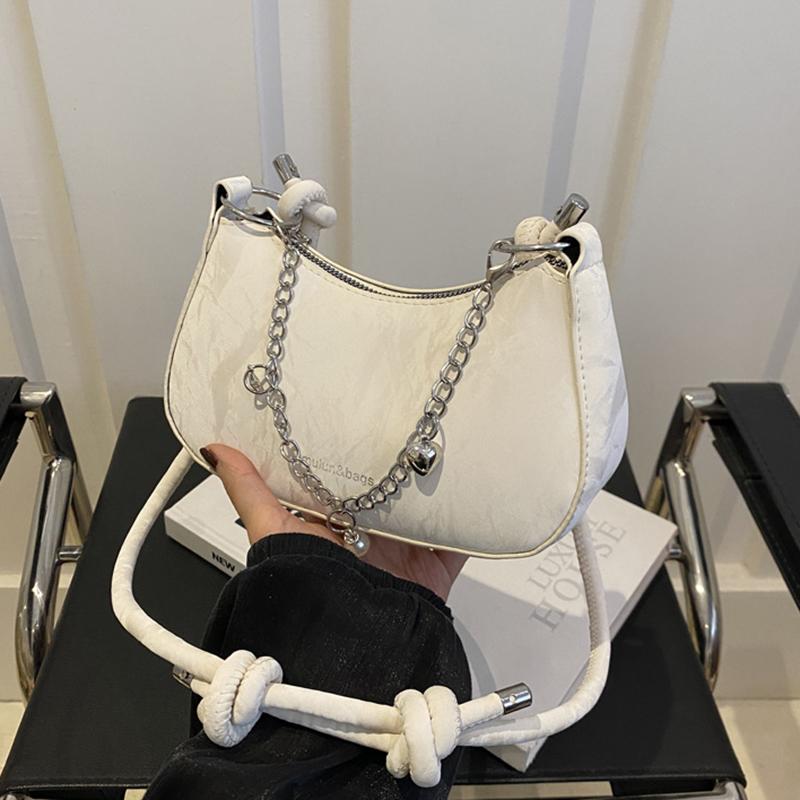 

Модная женская сумка на плечо, сумка подмышки, роскошный дизайн, однотонная сумка-мессенджер, кошелек через плечо, сумки-бродяги 20x6x12cm белый