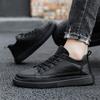 Summer New Casual Small Black Shoes Men's Korean Version of Fashion Four Seasons Sports Board Shoes Low-top Labor Insurance Work Shoes Men
