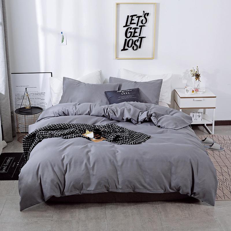 Juego de cama de 3 piezas con diseño de arena en color liso: Mezcla y combina con sábanas, fundas de colchón y fundas de almohada
