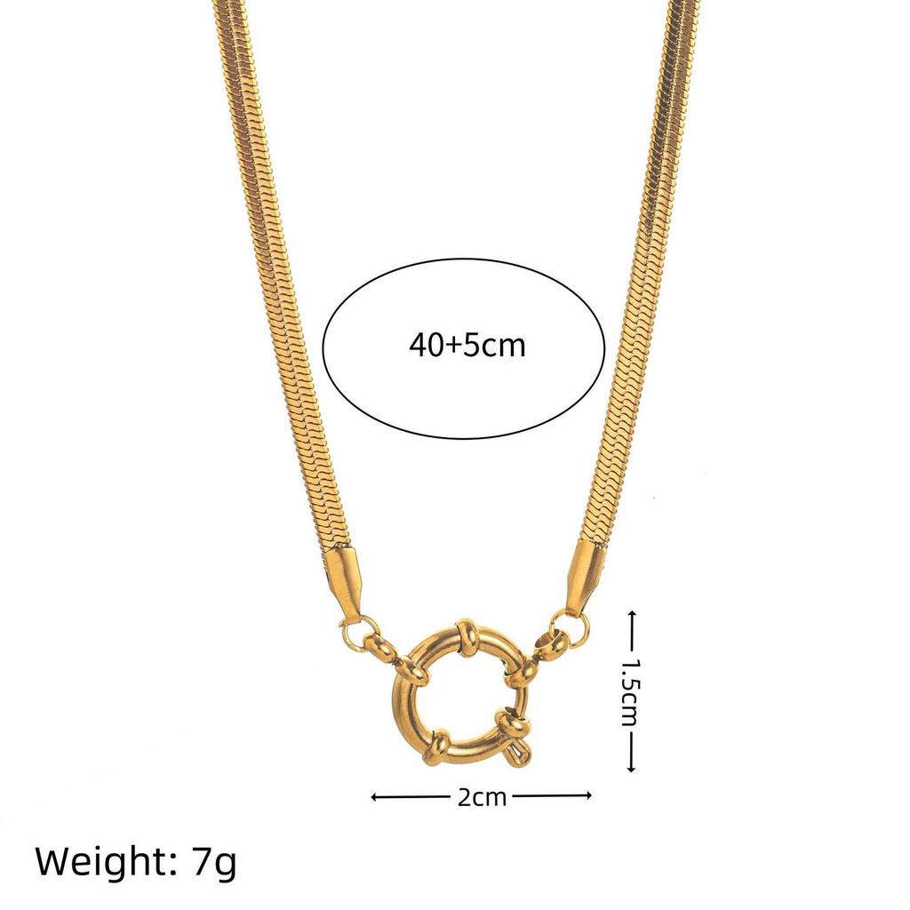 Stainless Steel Fashion Daily Life Pendant Accessories Diy Live Mouth Chain Furnace Vacuum Plating 18K Gold Color Retention