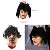 Halloween Horror Latex Head With Curly Hair For Haunted House Decor And Pranks