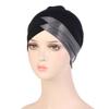 Knitted Turban Cap With Cross Front Style For Women Summer Winter Fashion