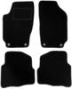 Czarne welurowe dywaniki podłogowe do: Skoda Fabia I hatchback, sedan, kombi (1999-2007)