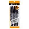 ZEBRA Caneta Marcadora Permanente Ponta Fina Preta 5 Peças P-MO-120-MC-BK5