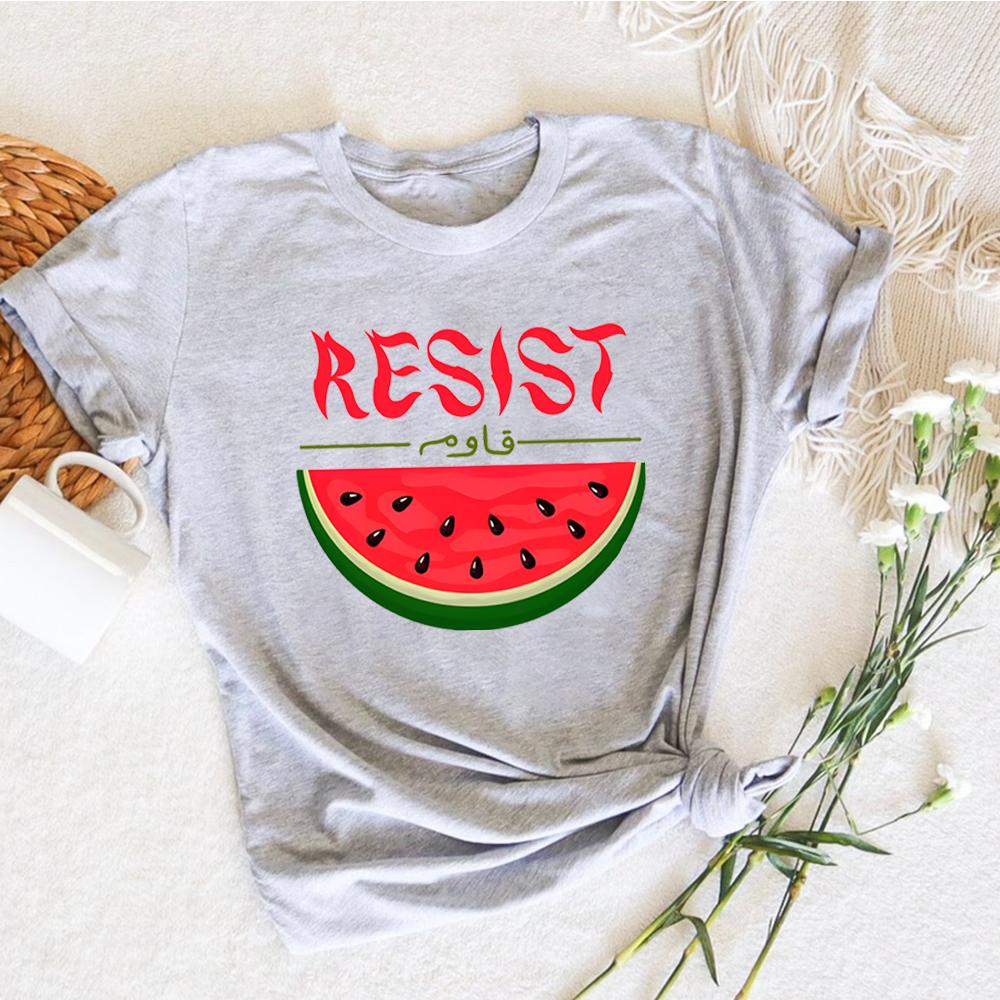 Watermelon Resist Shirts This Is Not A Watermelon Shirt HuUnisex Rights Tee Watermelon Flag Tshirt Trendy Unisex Short Sleeves Tops