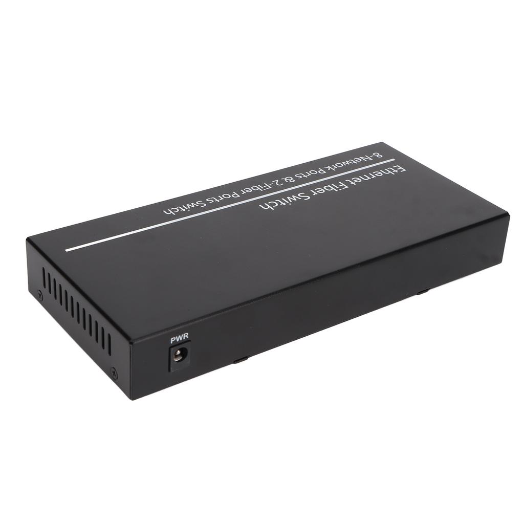 Tx1310nm RX1550nm Ethernet Fiber Switch 2 Optical Port 8 Electrical Port Up To 20km Single Mode Fiber Transceiver