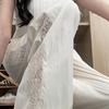 Patchwork Lace Loose Wide Leg Pants for Women Spring/Summer Design Hollow Casual Wide Leg Pants