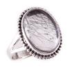 Natural Black Rutile Gemstone Handmade 925 Solid Sterling Silver Ring S.9 Y2c71