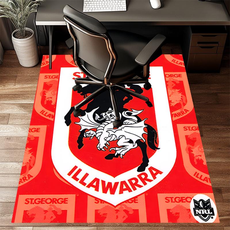ST George Illawarra Polyester Carpet, Soft Indoor Mat for Office Chair, Living Room, Computer Desk - Decorative Home Office Rug Design